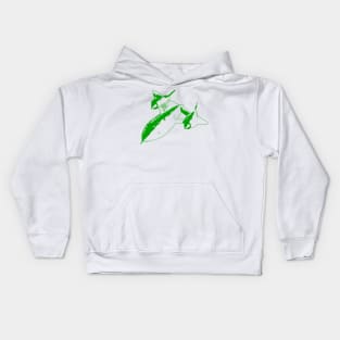 Lockheed SR-71 Blackbird - Green Design Kids Hoodie